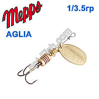 Блесна Mepps Aglia zota-gold 0/2,5g