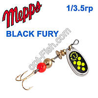 Блесна Mepps Black fury srebrny/seledynowe-chartr. 1/3,5g