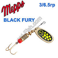 Блесна Mepps Black fury zloty/seledynowe-chartr. 3/6,5g