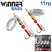 Блесна Winner вертушка WP-002 BASS 11g 001# *