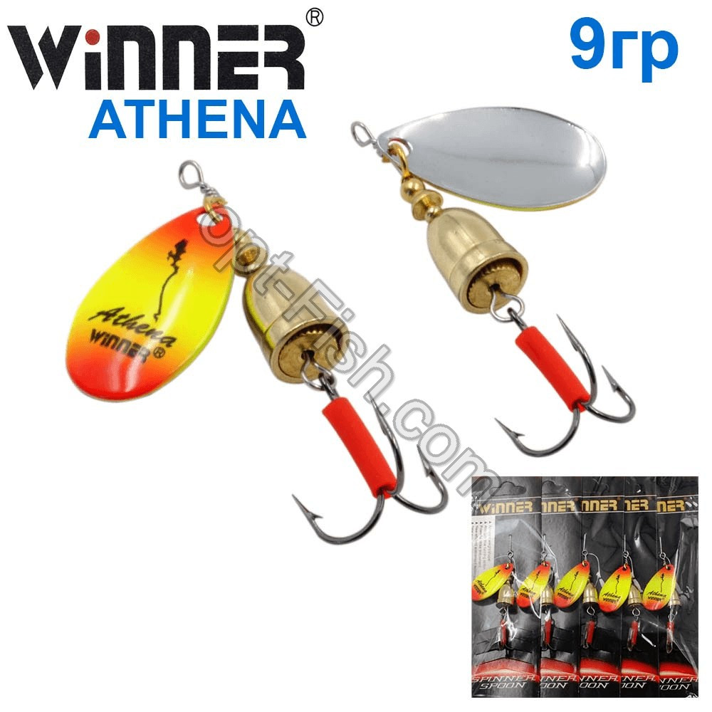 Блешня Winner вертушка WP-003 ATHENA 9g 018# (5шт) *