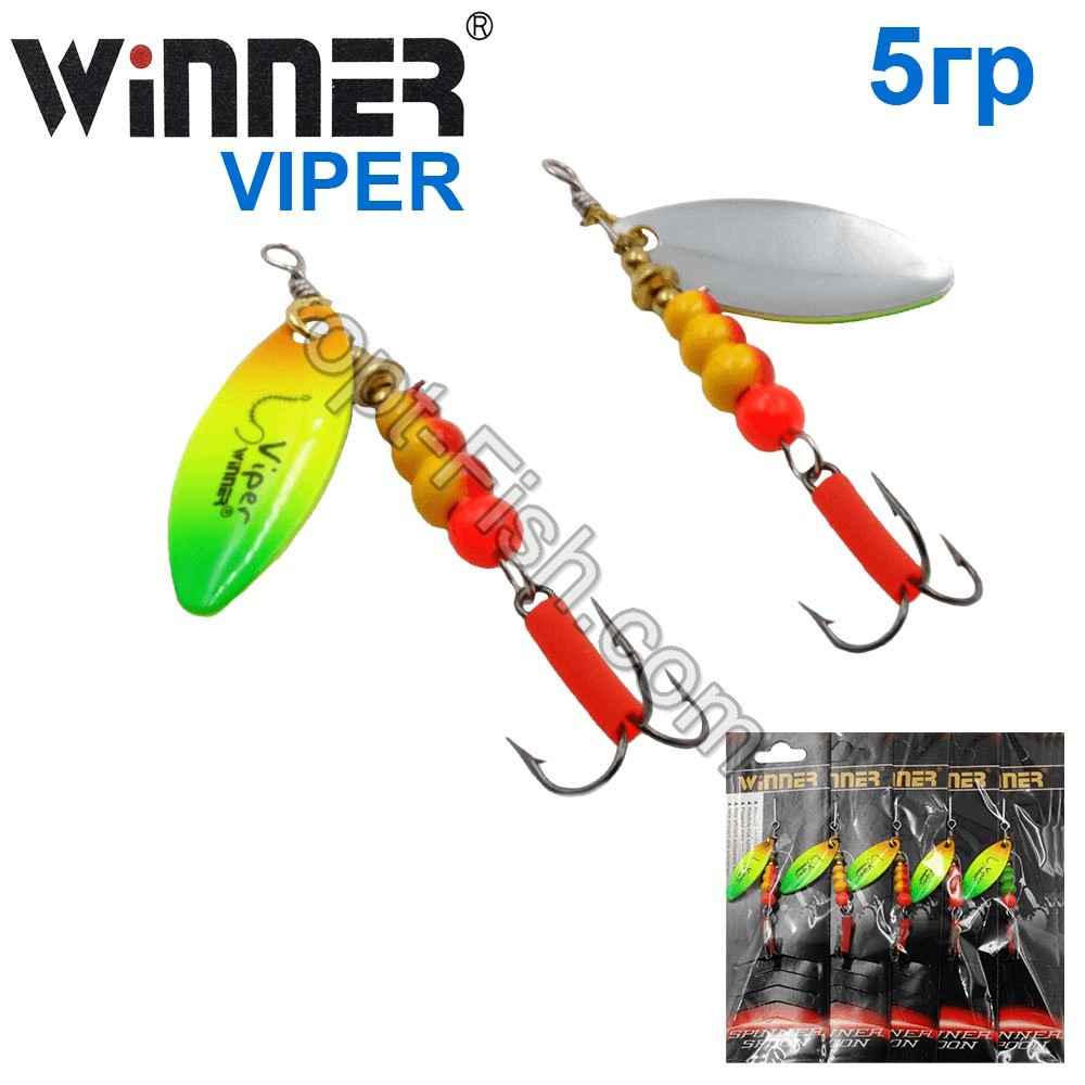 Блесна Winner вертушка WP-016 VIPER 5g 005# *
