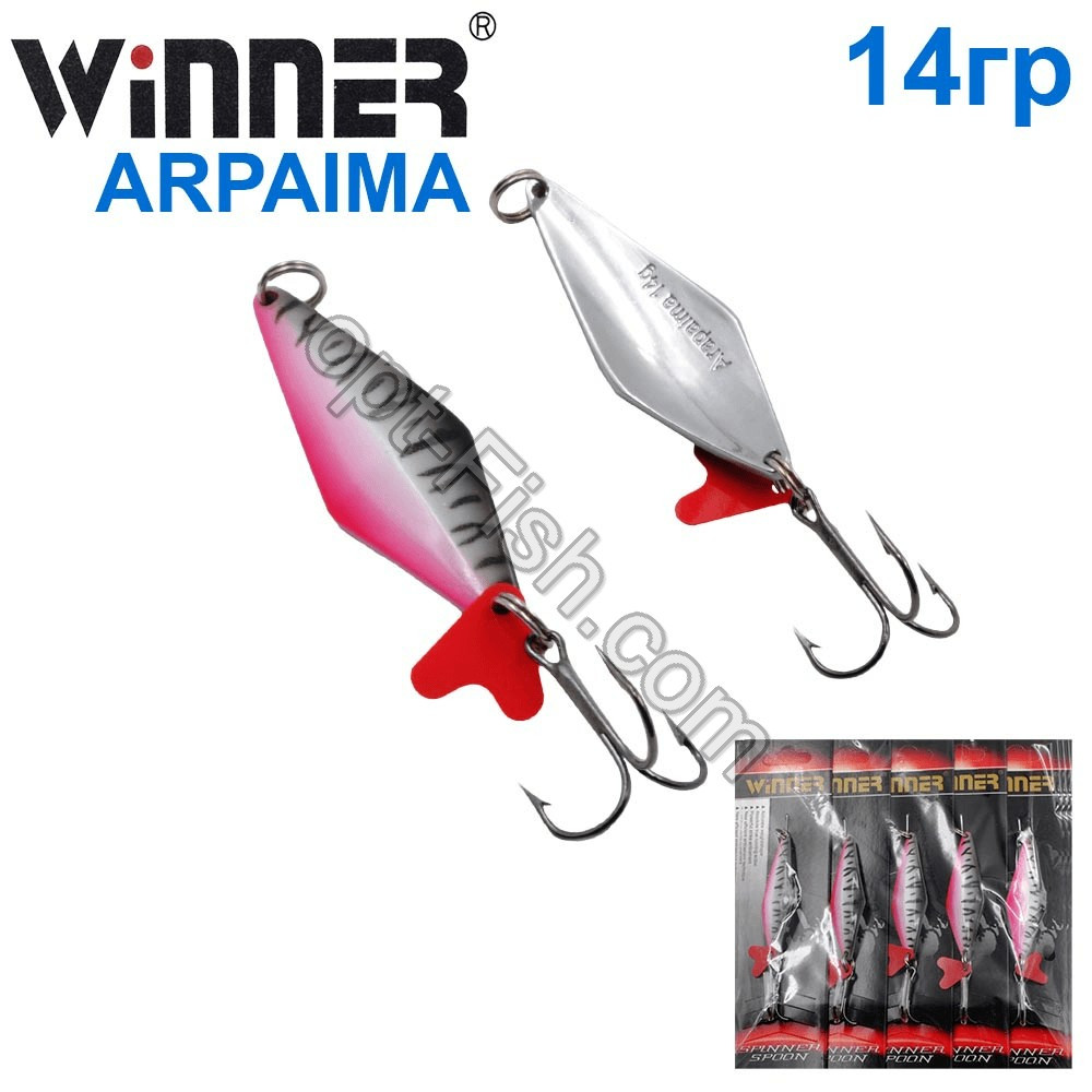 Блешня Winner коливалка TBZ-159 ARAPAIMA 14g 006# (5шт) *