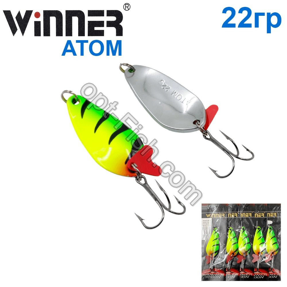 Блесна Winner колебалка W-007 ATOM 22g 039# *