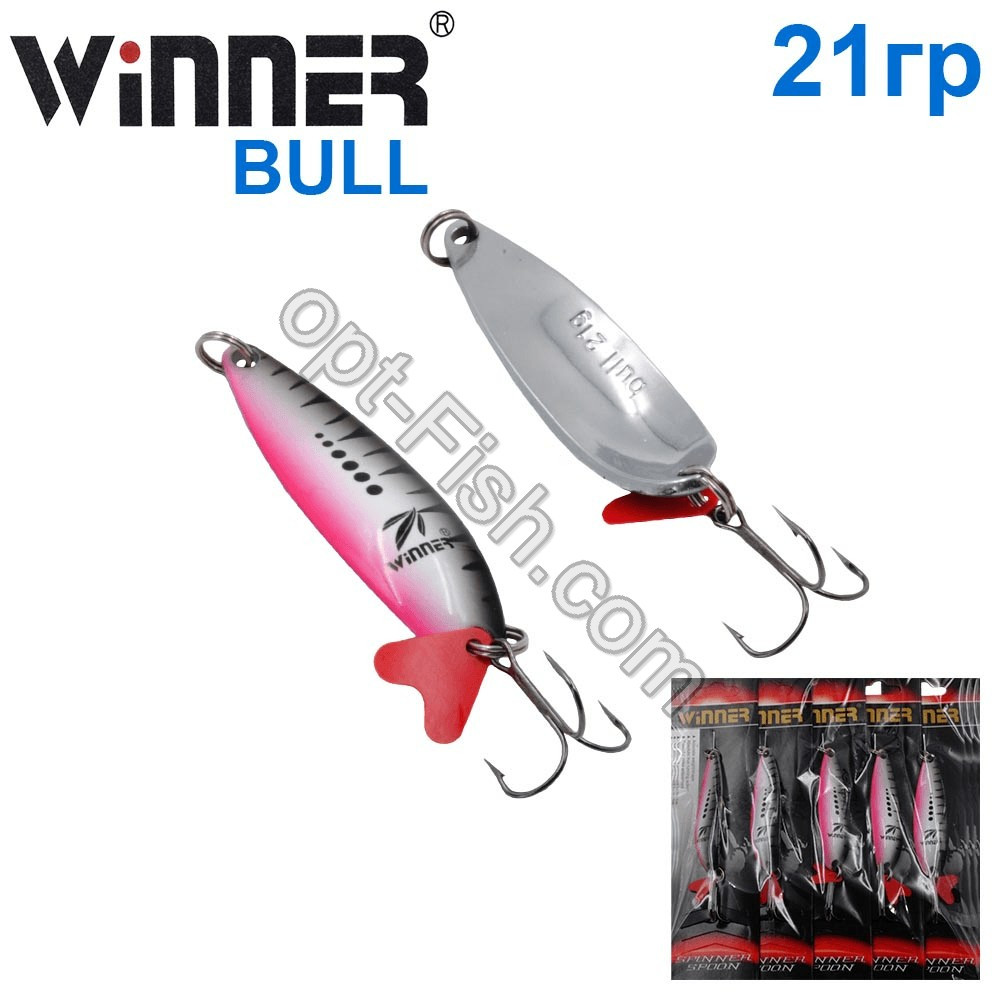 Блесна Winner колебалка W-010 BULL 21g 006# *
