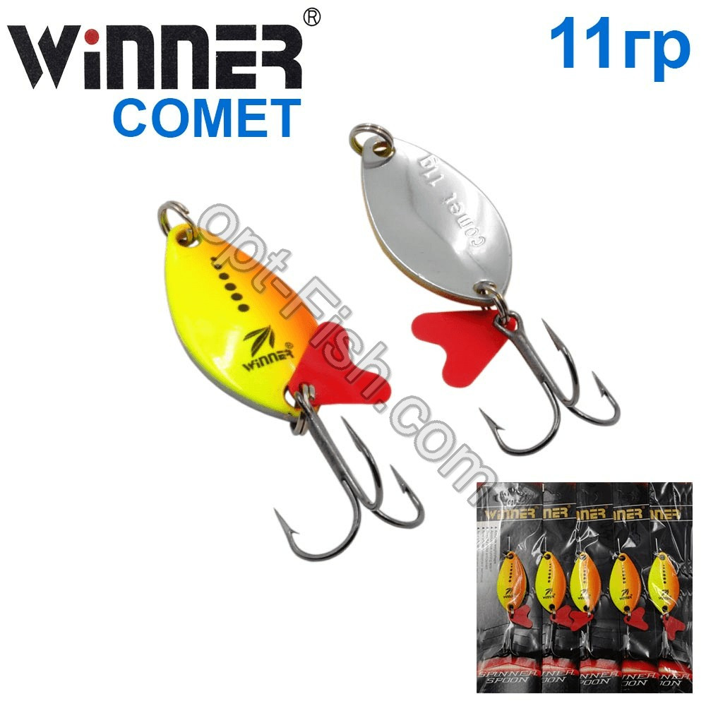 Блесна Winner колебалка W-015 COMET 11g 018# *