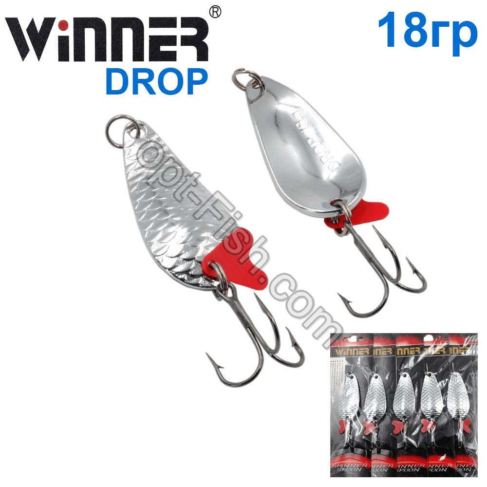 Блесна Winner колебалка W-020 DROP 18g 001# *