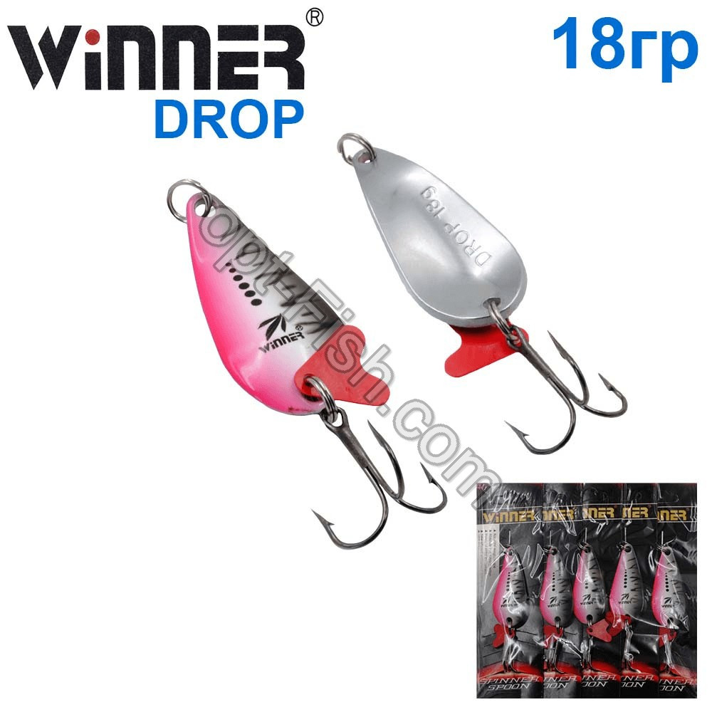 Блешня Winner коливалка W-020 DROP 18g 006# (5 шт.) *