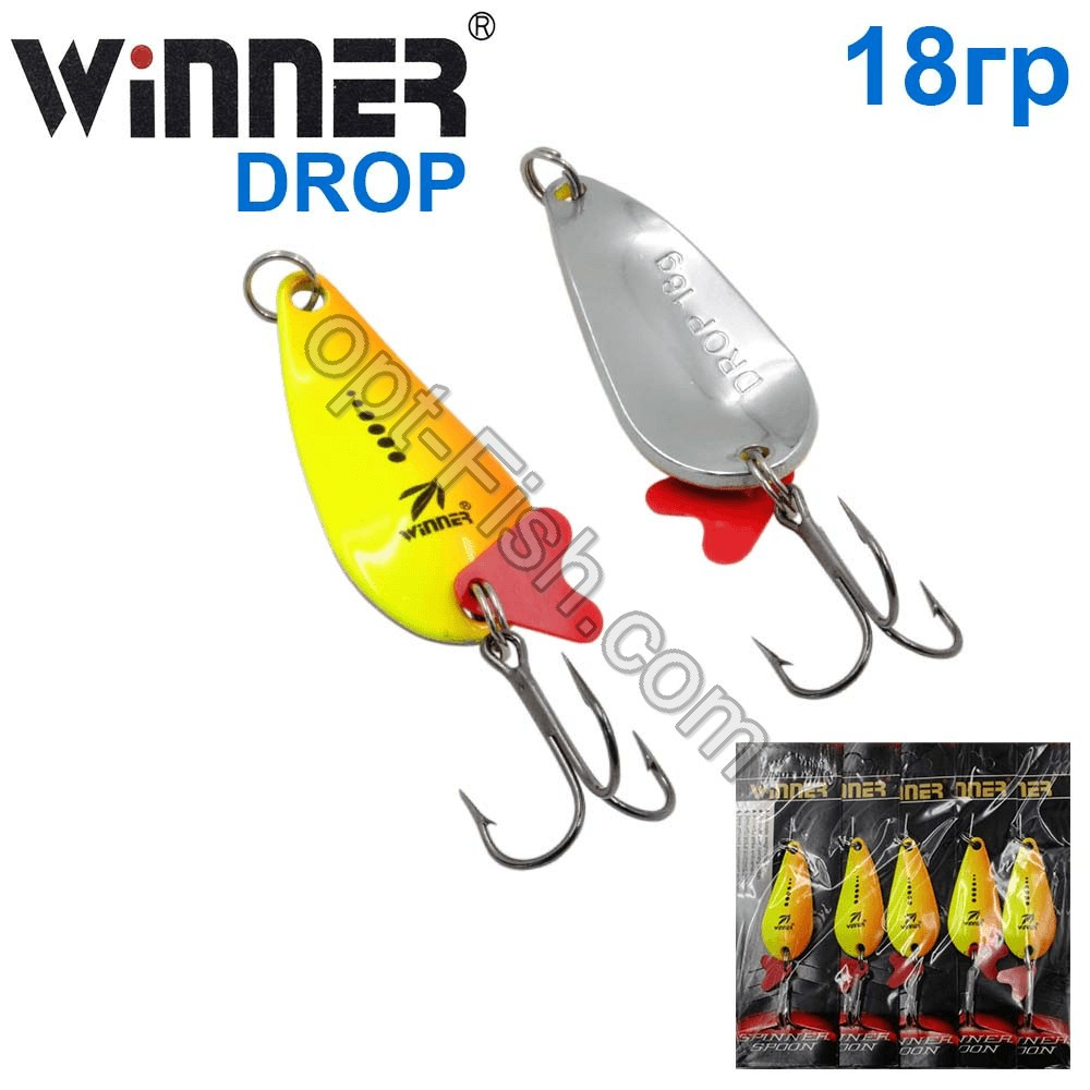 Блешня Winner коливалка W-020 DROP 18g 018# (5 шт.) *