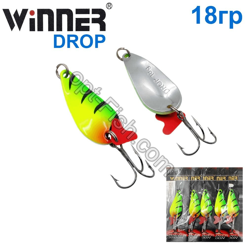 Блесна Winner колебалка W-020 DROP 18g 039# *