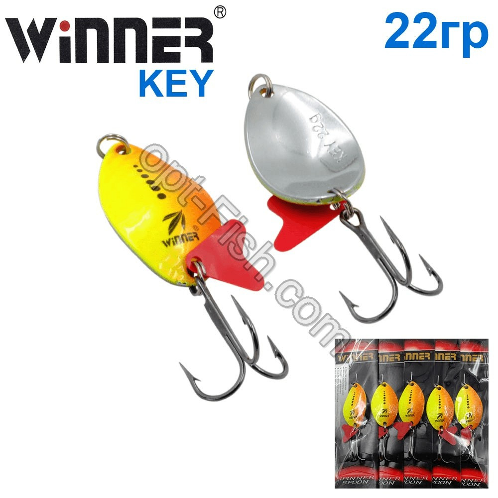 Блешня Winner коливалка W-025 KEY 22g 018# (5 шт.) *