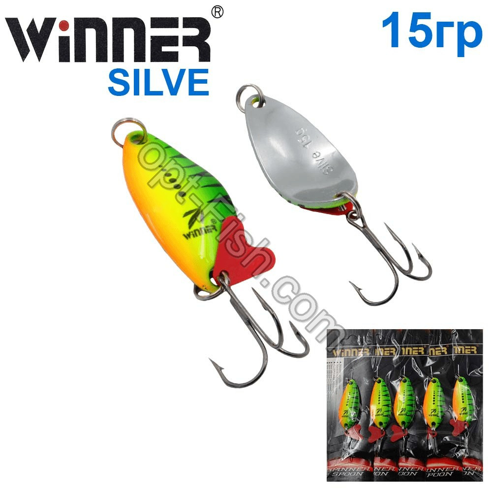 Блесна Winner колебалка W-034 SILVE 15g 020# *