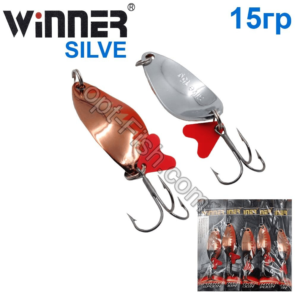 Блесна Winner колебалка W-034 SILVE 15g 035# *