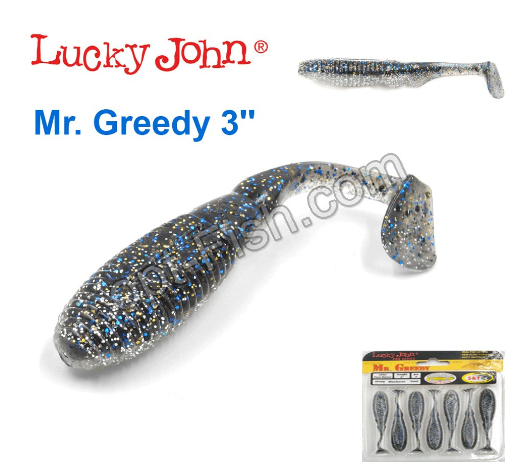 Віброхвіст двоколірний 3 Mr. Greedy LUCKY JOHN*7 140115-T09