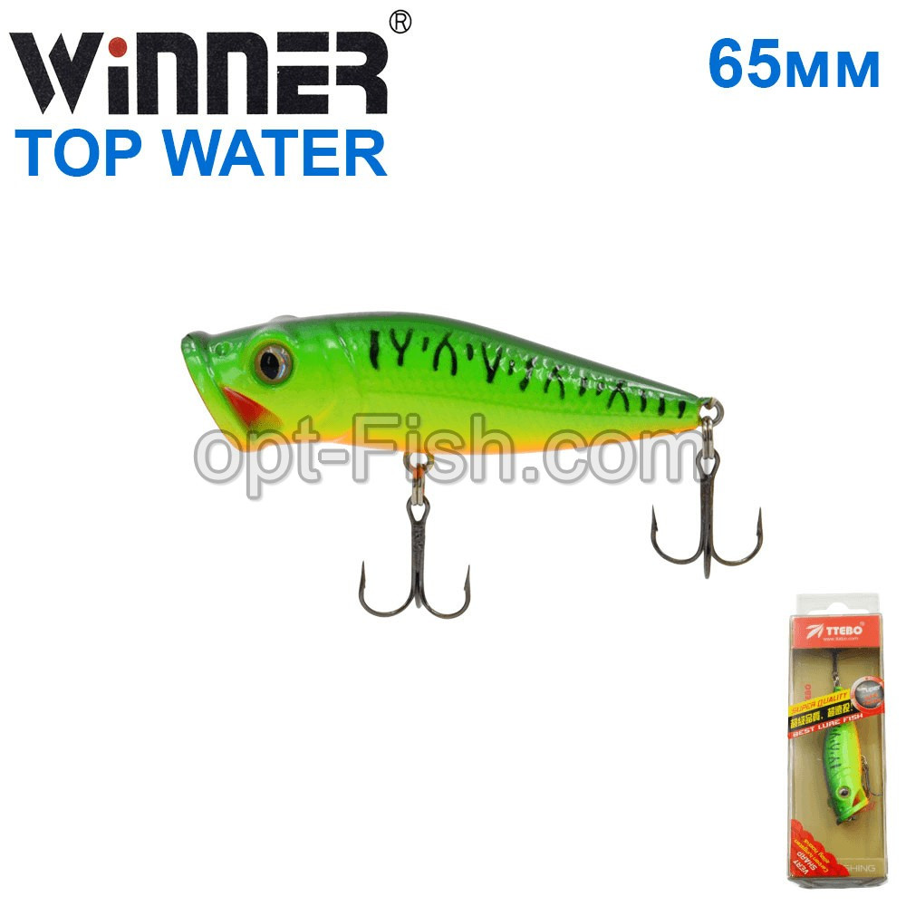 Воблер Ttebo P-RE65P.P 65mm 8g TOP WATER 050# *