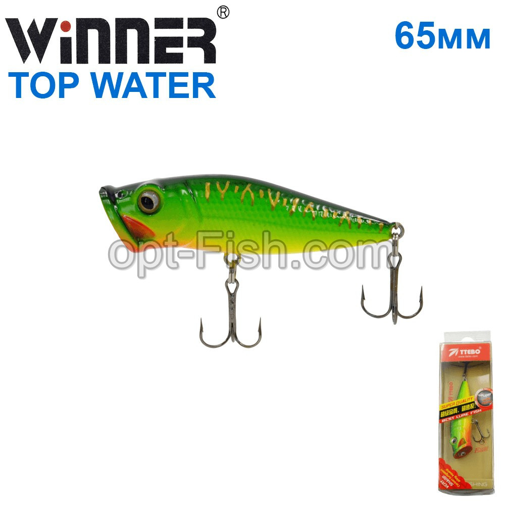 Воблер Ttebo P-RE65P.P 65mm 8g TOP WATER 053# *