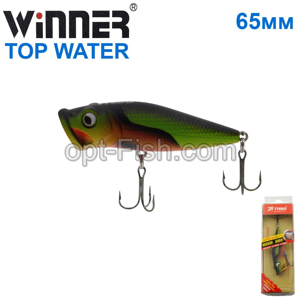 Воблер Ttebo P-RE65P.P 65mm 8g TOP WATER 162# *