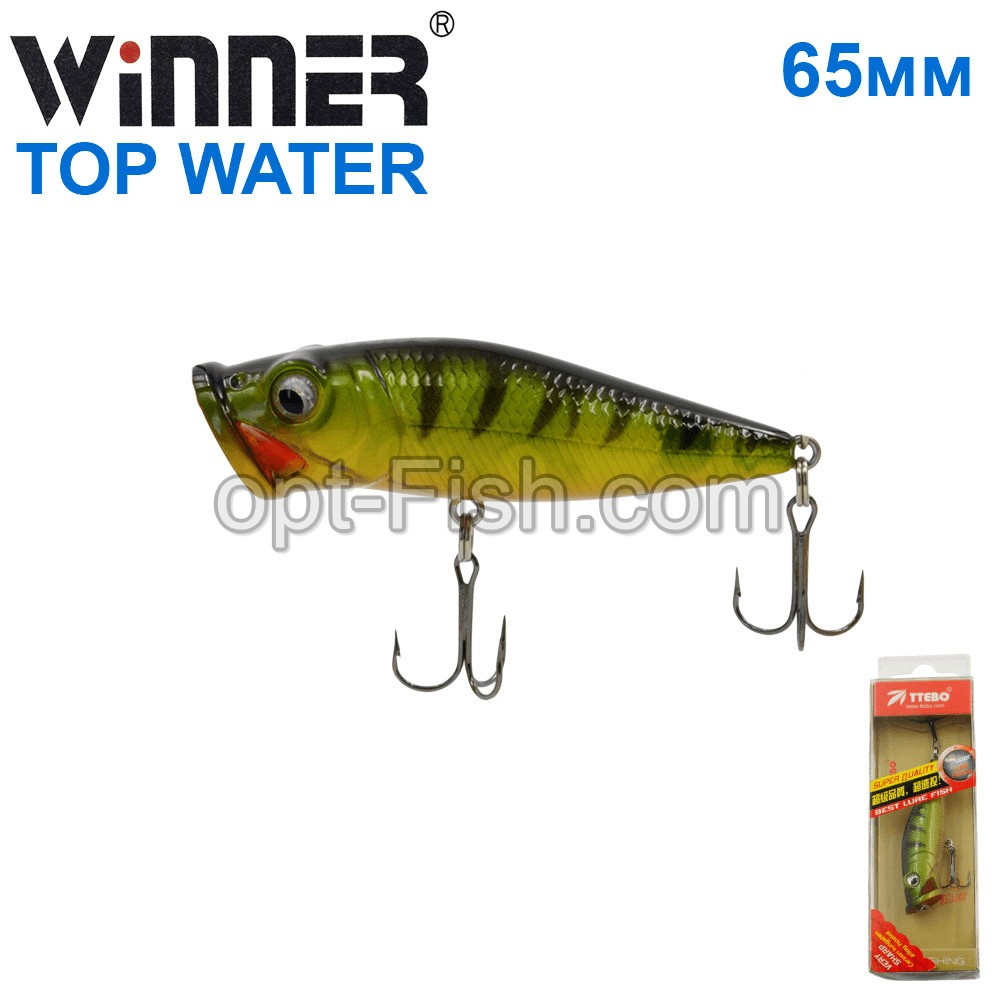 Воблер Ttebo P-RE65P.P 65mm 8g TOP WATER 295# *