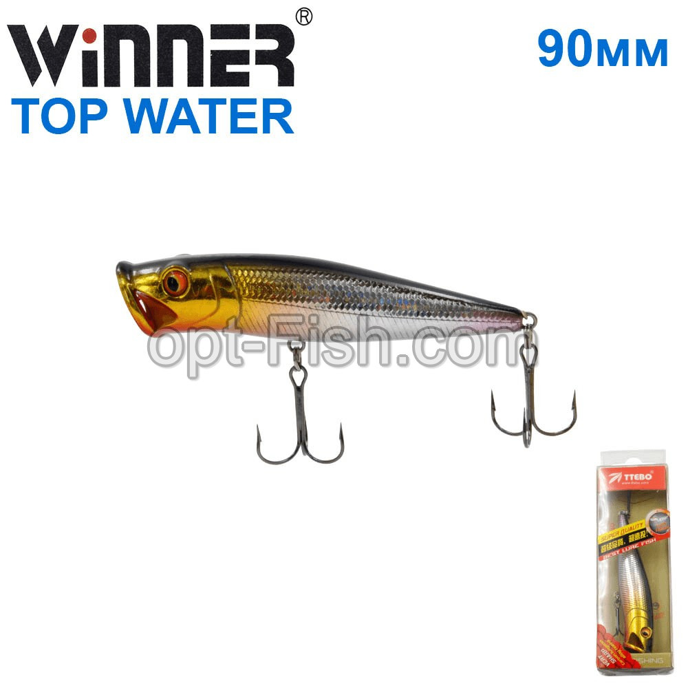 Воблер Ttebo P-RE90P.P 90mm 13g TOP WATER 107# *