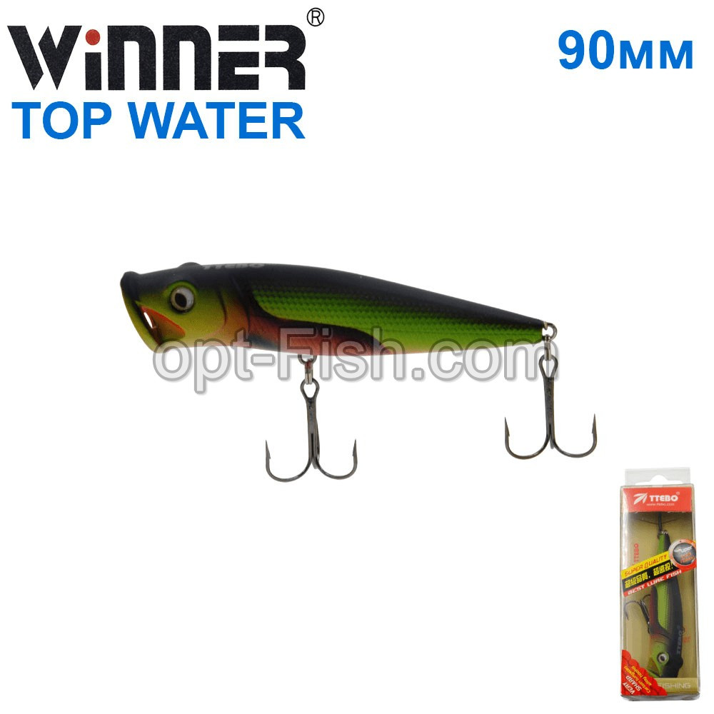 Воблер Ttebo P-RE90P.P 90mm 13g TOP WATER 162# *