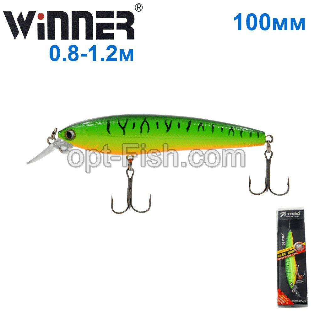 Воблер Ttebo M-SUB100F.T 100mm 16,5g 0,8-1,2m 050# *