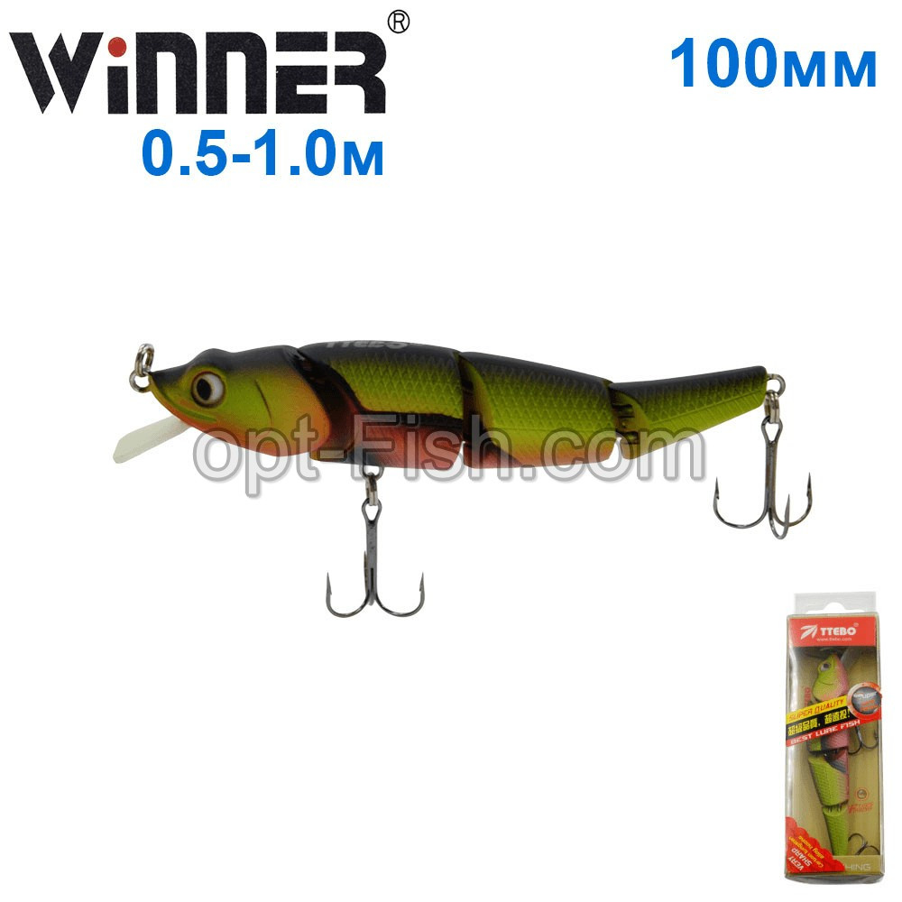 Воблер Ttebo M-WI100F 100 mm 13g 0,5-1,0m 182# *