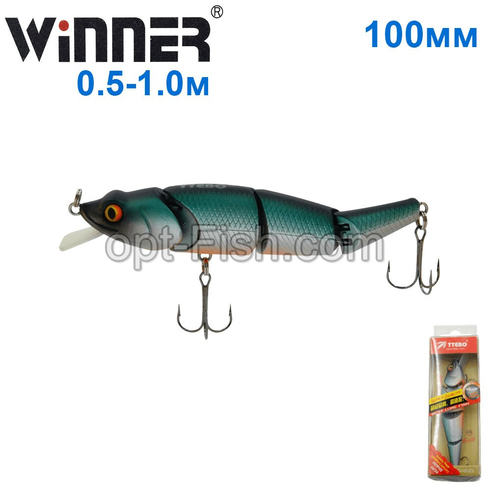 Воблер Ttebo M-WI100F 100 mm 13g 0,5-1,0m 195# *
