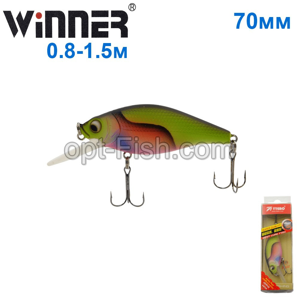 Воблер Ttebo S-LI70F.T 70mm 12g 0,8-1,5m 107# *