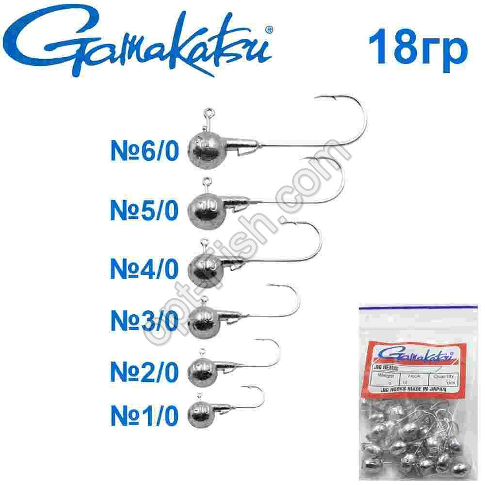 Джиг-головка Gamakatsu 18g No3/0 (25 шт.)