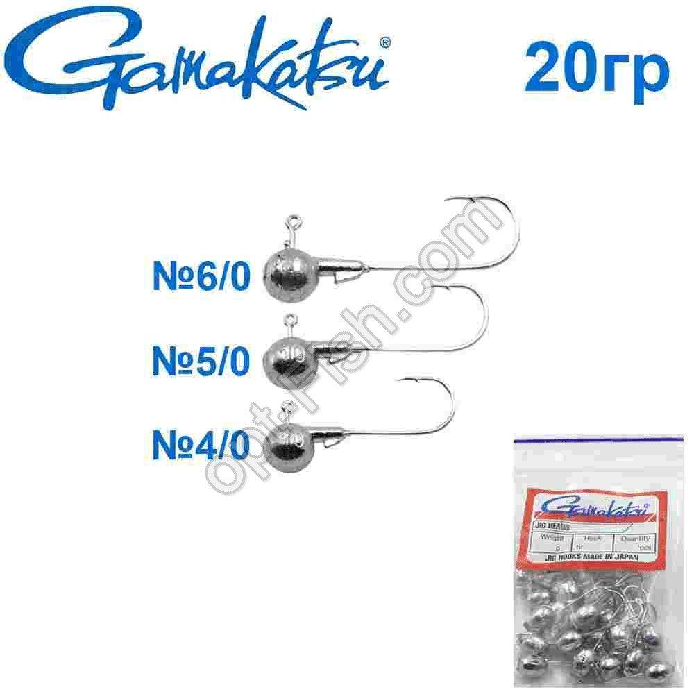Джиг-головка Gamakatsu 20g No5/0 (25 шт.)