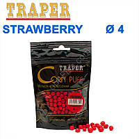 Повітряне тісто Traper Corn puff пуфі 4 mm strawberry (полуниця)