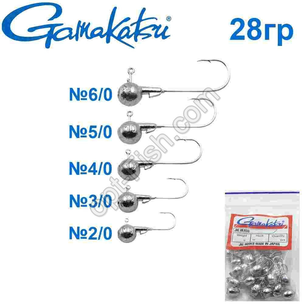 Джиг-головка Gamakatsu 28g No4/0 (25 шт.)