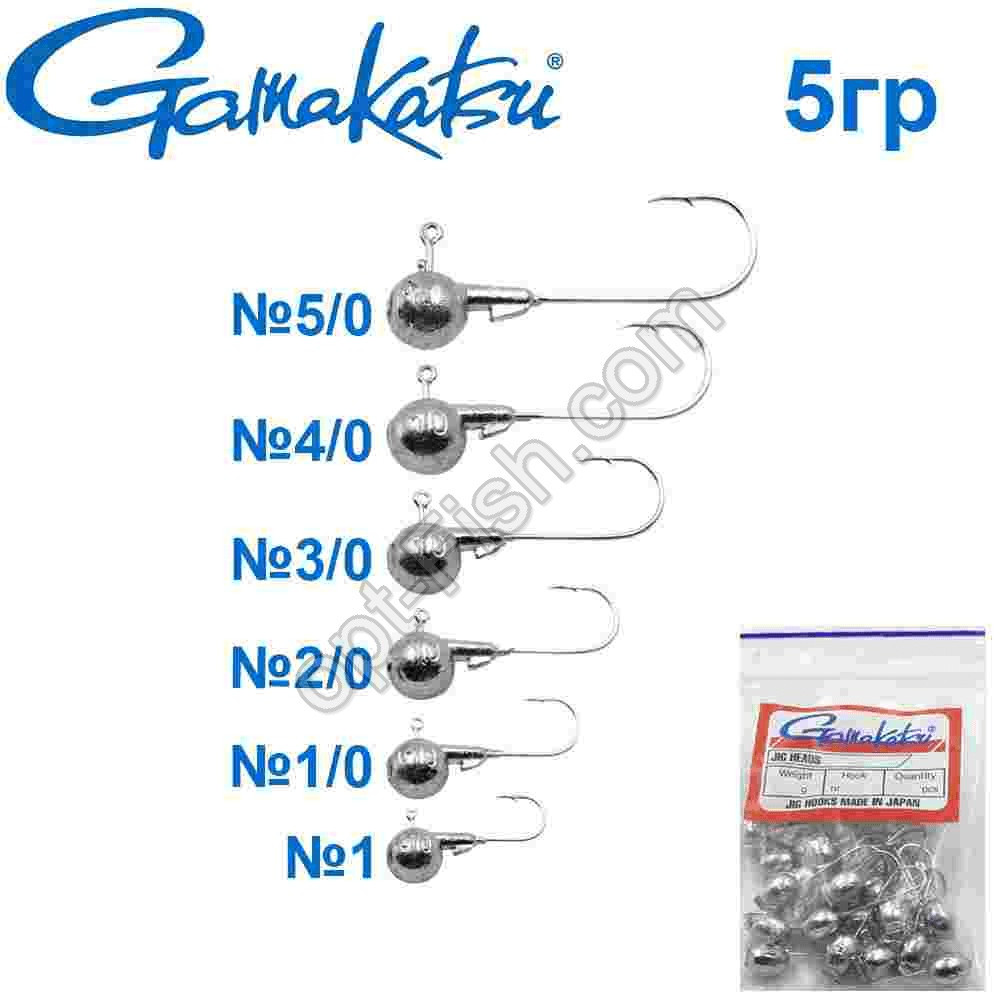 Джиг-головка Gamakatsu 6g No4/0 (25 шт.)