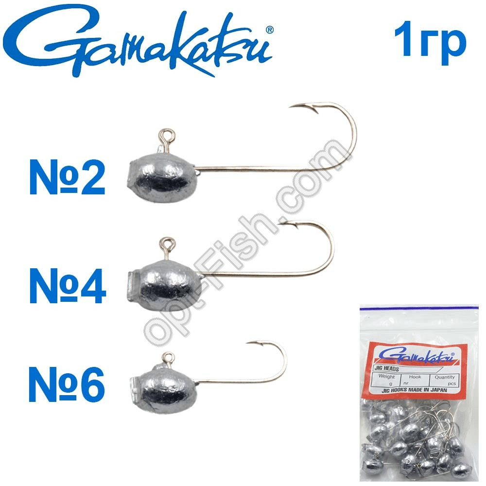 Мікроджигування Gamakatsu 1g No6 (25 шт.)