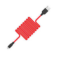 Зарядка USB кабель Hoco X21 USB для Huawei Y5C (Y541) micro USB Red