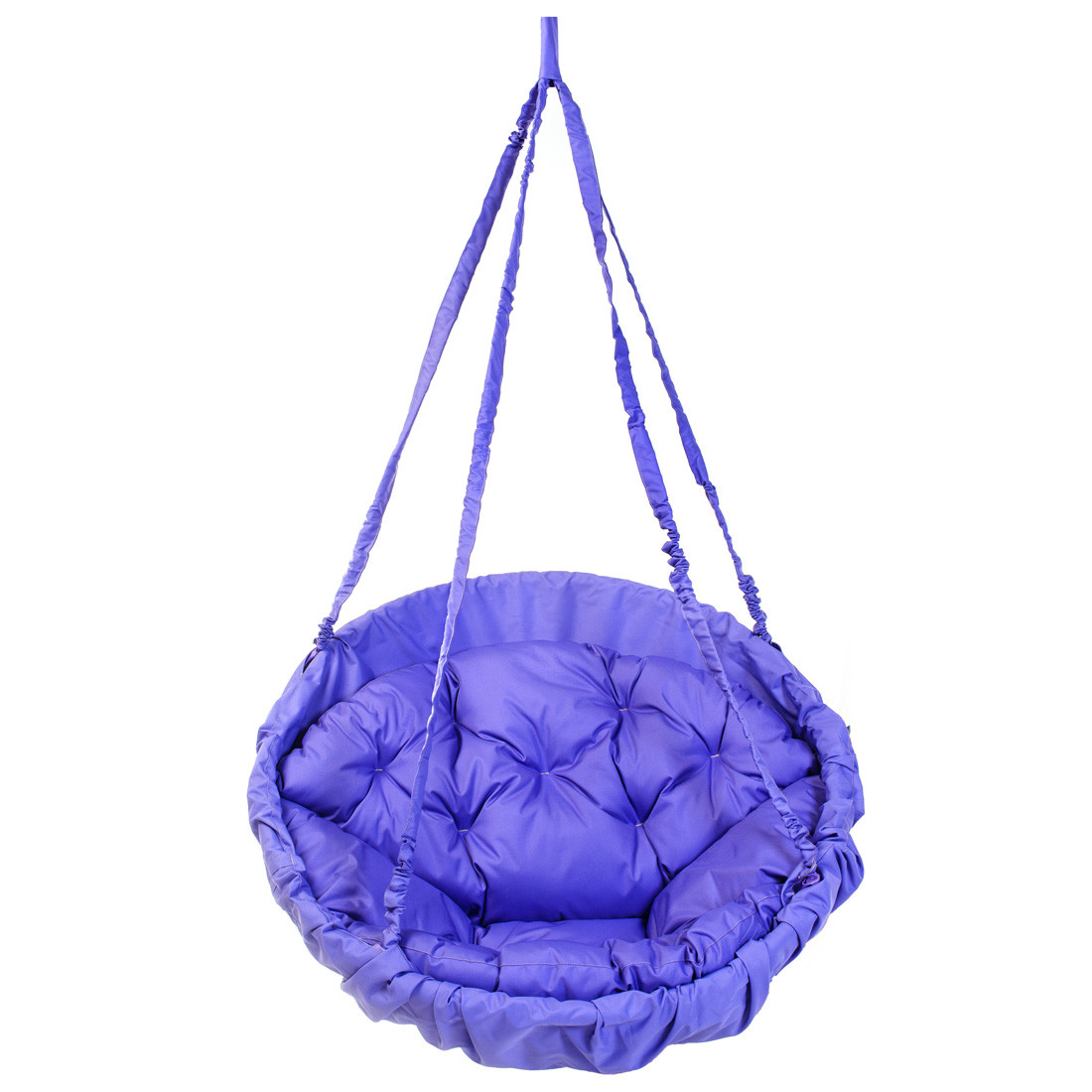 Крісло-гамак з круглим матрацом 120 кг 96 см Бузкове