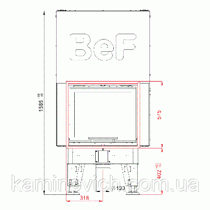 Каминна топка BeF Home FEEL V 6 С, фото 2