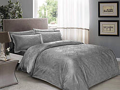 Постільна білизна Tac Євро сатин-жакард Daria Антрацит
