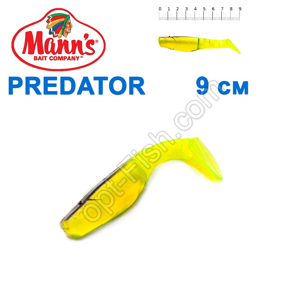 Силікон Manns Predator CH-BB-066-90 мм Czarny Grzbiet (20 шт.)