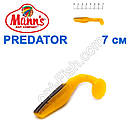 Силікон Manns Predator Y-BB-056-70мм Czarny Grzbiet (20шт)