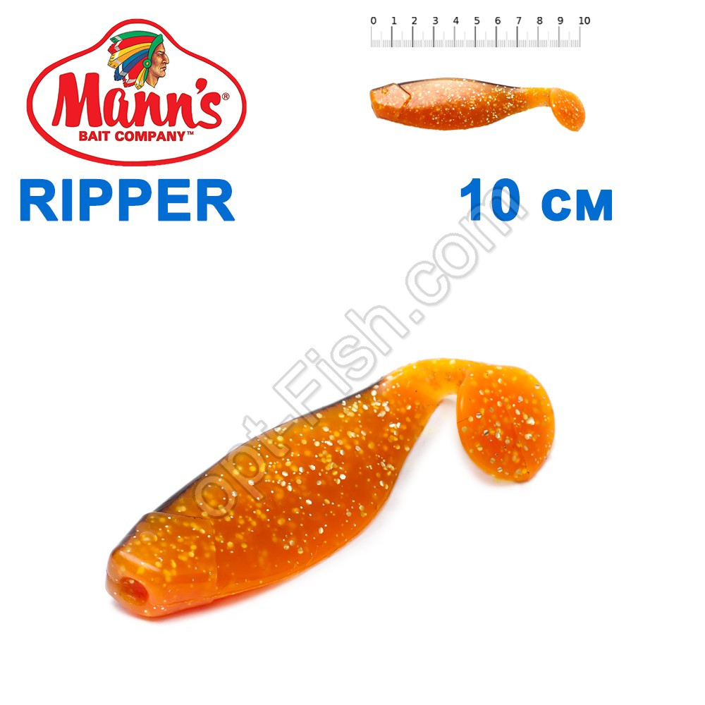 Силікон Manns Ripper MFOR-BB-070-100мм Czarny Grzbiet (10шт)