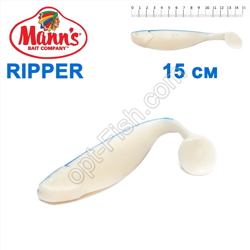 Силікон Manns Ripper PL-BU-080-150 мм Niebieski Grzbiet (5 шт.)