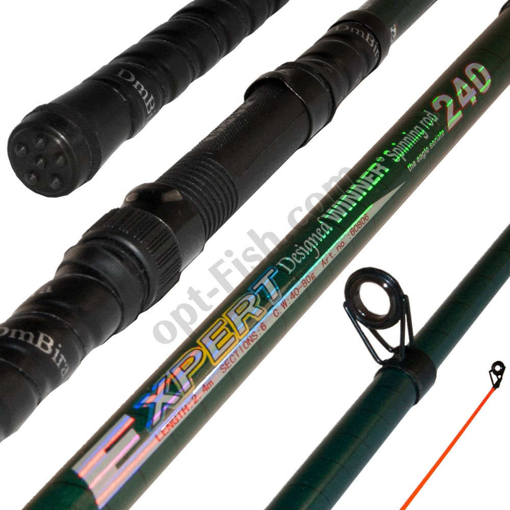 Спінінгове вудлище телескоп армоване 40-80g 2.4 м *, фото 1