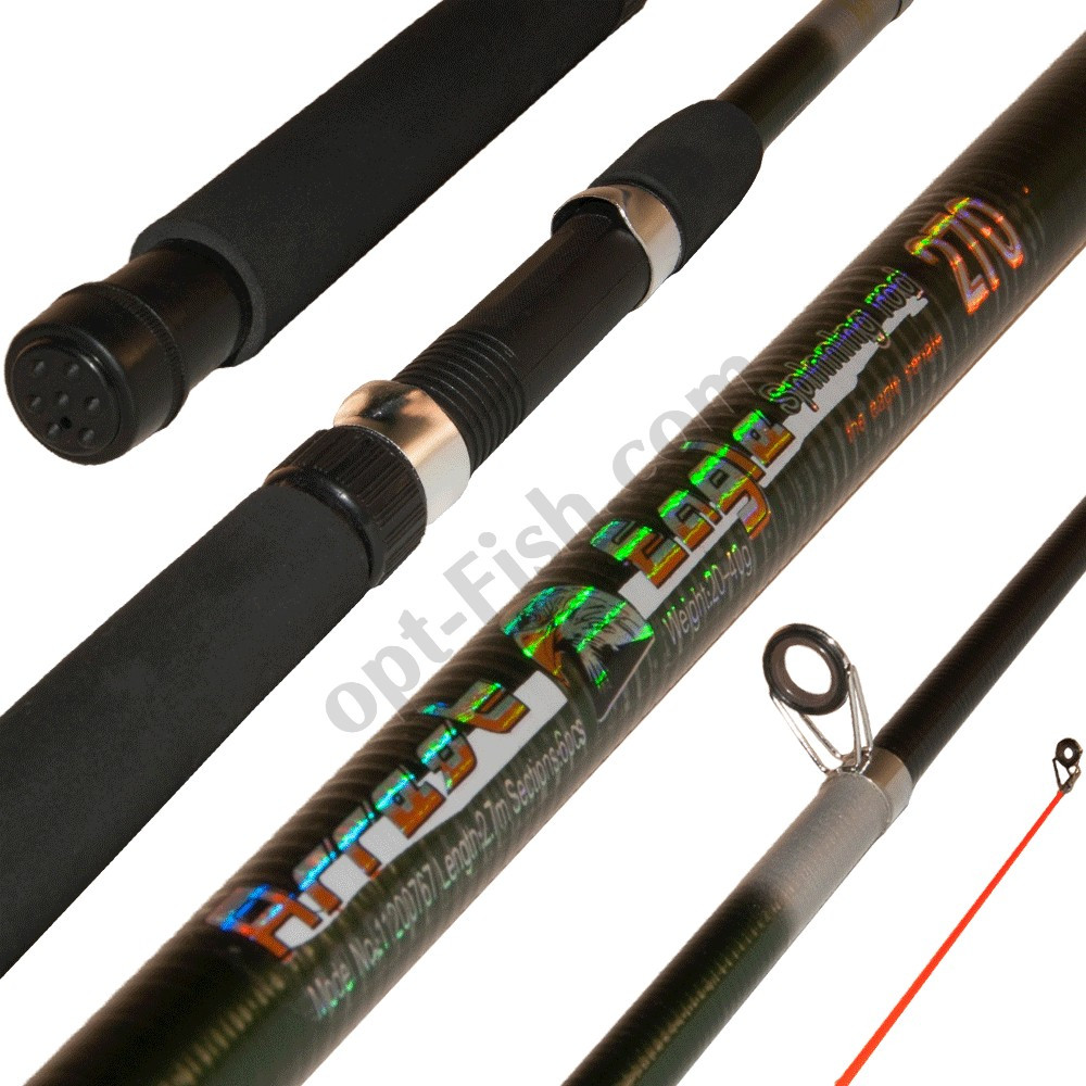 Вудилище спінінга телескоп Eagle China №12680602 20-40g 2.7м уддеш *, фото 1