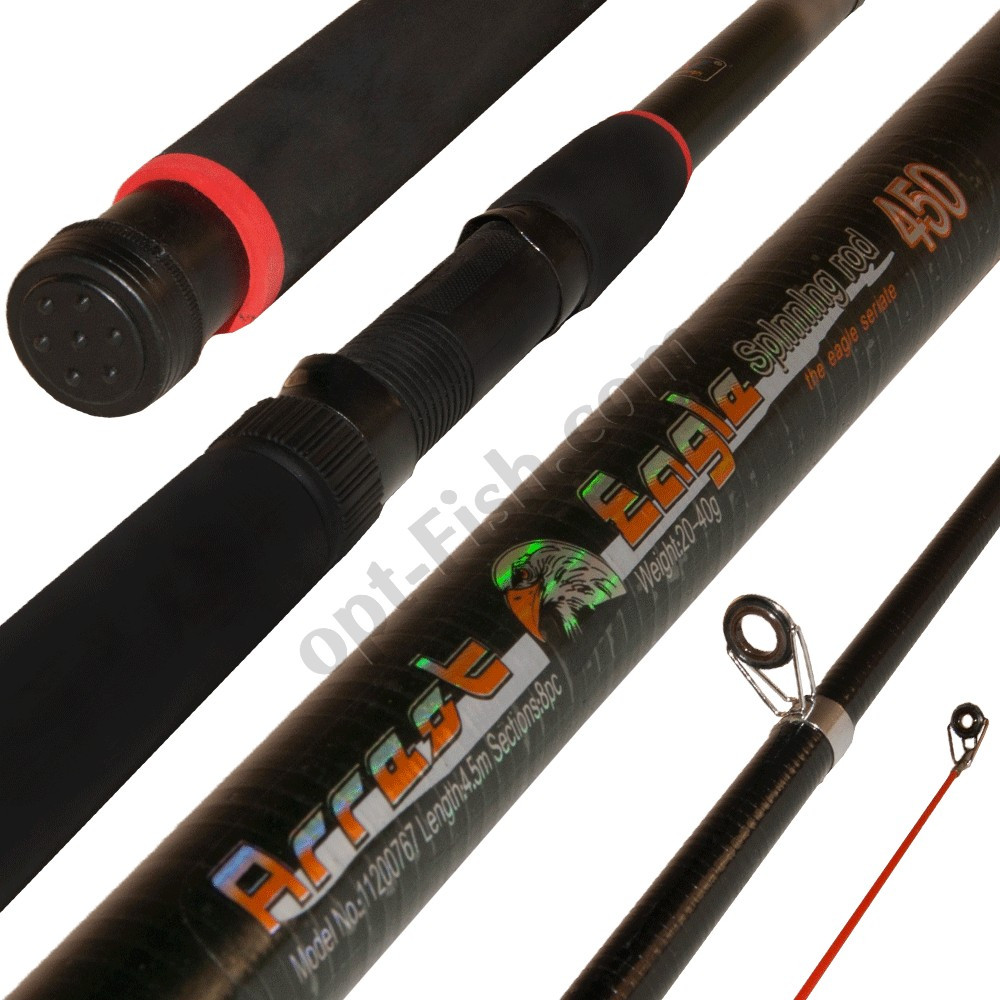 Спінінгове вудлище телескоп Eagle China No12680602 20-40g 4.5 м зручно *, фото 1