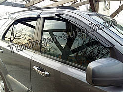 Дефлектори вікон (вітровики) Kia Sorento 2002-2009 (Autoclover/Корея)