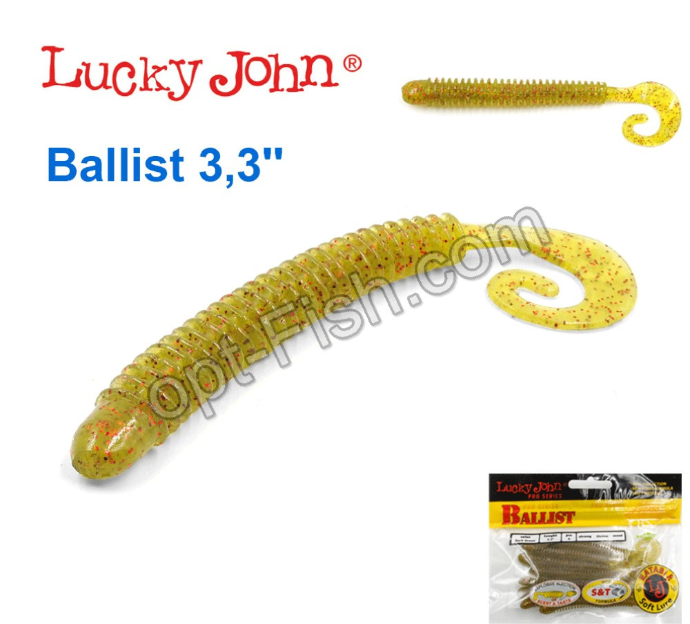 Твістер 3,3 Ballist LUCKY JOHN*8 140128-SB05