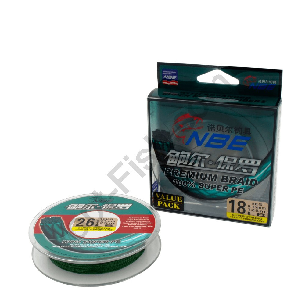 Шнур NBE Premium Braid 100% Super PE 26LB (0,21 мм 12 кг 125 м) *