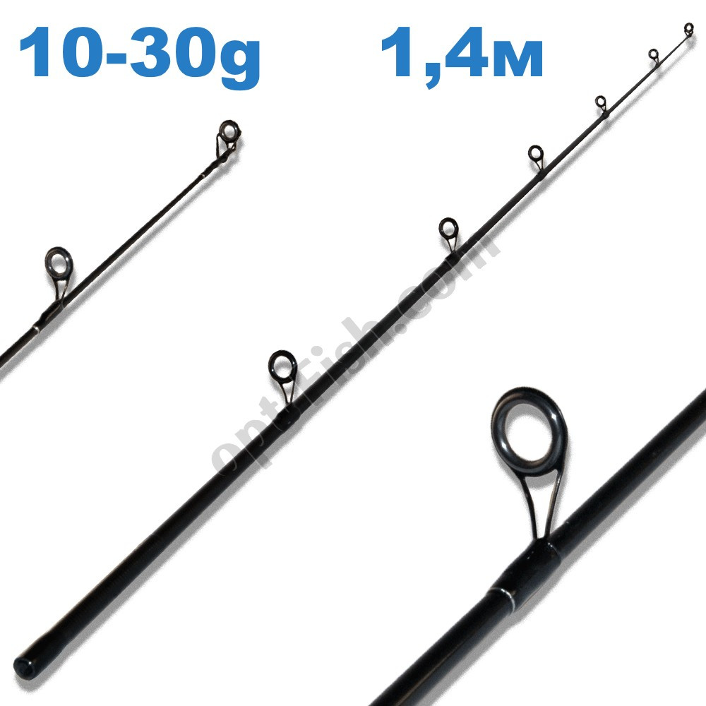 Хлист (перше коліно) carbon на спінінг 1,4 м (на 2,7 м) 10-30g *, фото 1