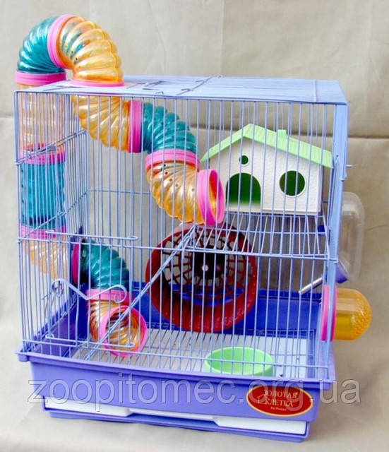 Клітка для гризуна+лабіринт.35x28x37 см, фото 1